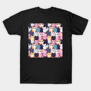 Feline Fantasy: Cute Anime Cats Galore T-Shirt